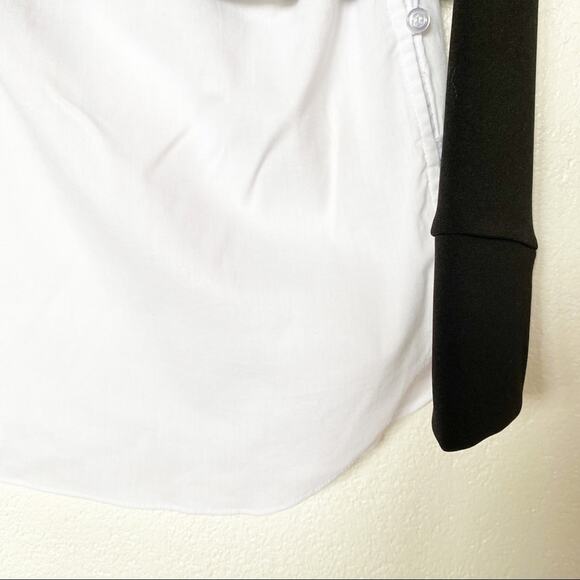 DREW Black Layered Side Button Mock Neck Top Size XS - Picture 7 of 11